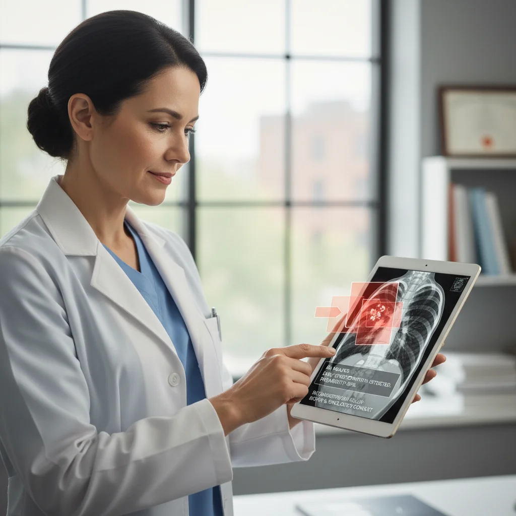AI assisting doctors in accurate disease diagnosis from medical scans
