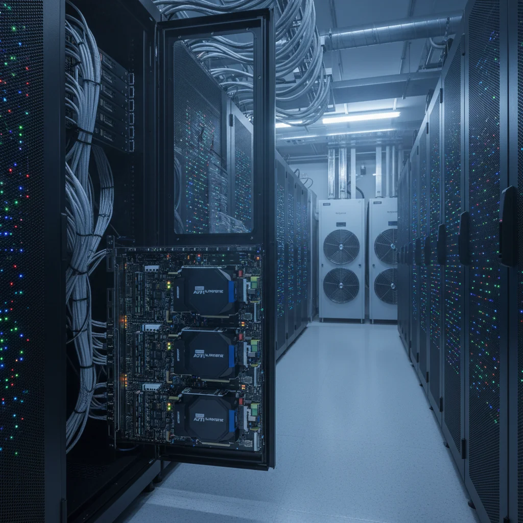 High-performance AI hardware acceleration in a server rack