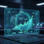 AI-powered sales forecast dashboard showing increased accuracy and growth