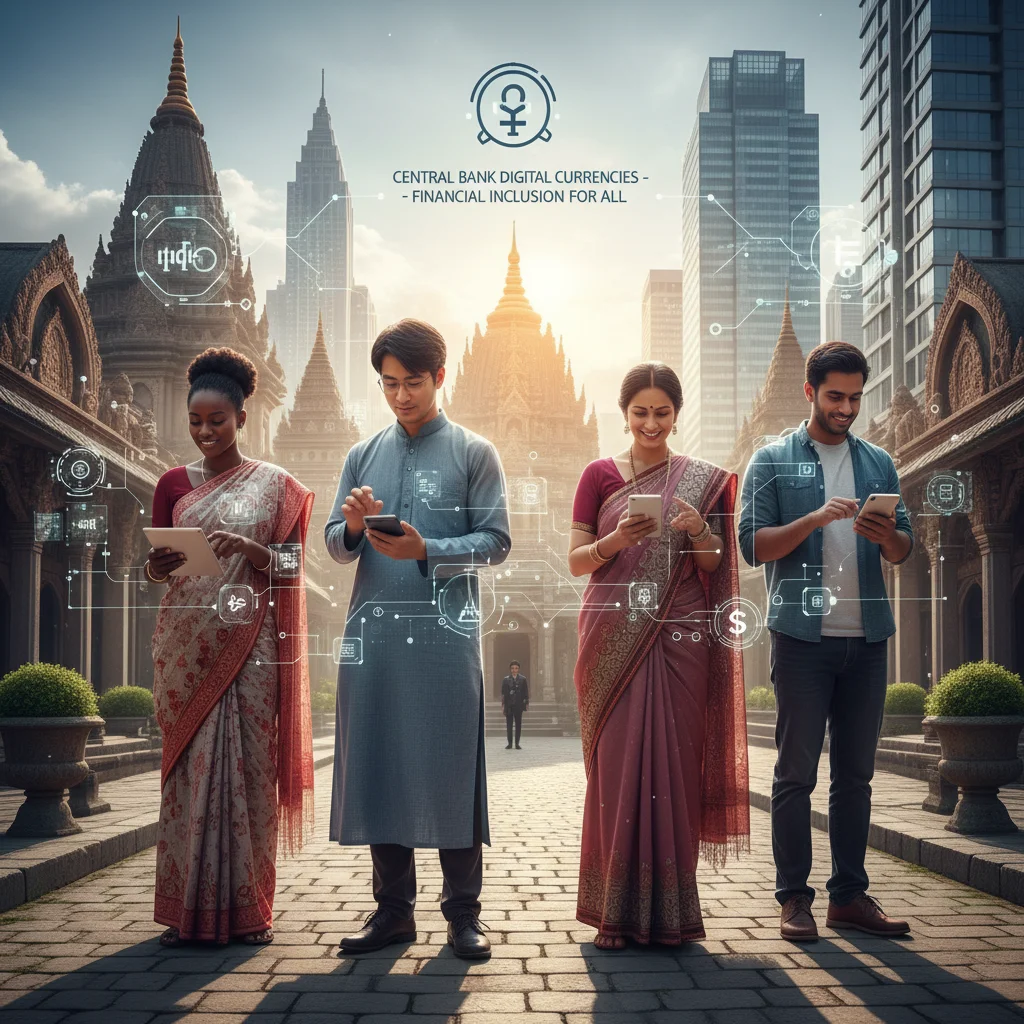 People using digital devices for payments, financial inclusion
