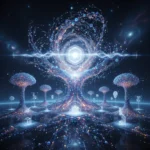 AI's Next Leap: Generative Model Breakthroughs Mid-Year Futuristic digital landscape representing advanced generative AI models and breakthroughs.