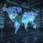 AI Regulations: Global Impact on Tech Companies Global map showing interconnected AI regulations and policy frameworks