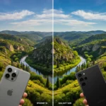 iPhone 16 vs. Galaxy S26: Camera Comparison & Sample Shots iPhone 16 vs Galaxy S26 camera comparison landscape shot