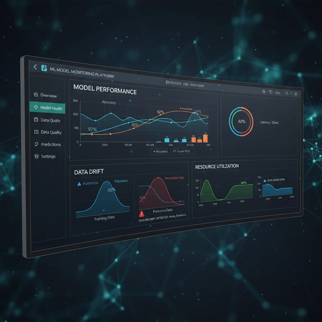 Machine learning model monitoring dashboard