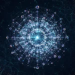Quantum Computing: Practical Applications Nearing Reality Abstract representation of quantum computing processes with interconnected particles and light.