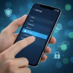 Smartphone Privacy Settings: 6 Must-Check Adjustments Hand holding smartphone with privacy settings on screen