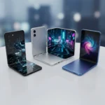 Top 3 Foldable Phones: Performance & Durability Reviewed Three top foldable phones showcasing their innovative designs and flexible screens