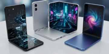 Three top foldable phones showcasing their innovative designs and flexible screens